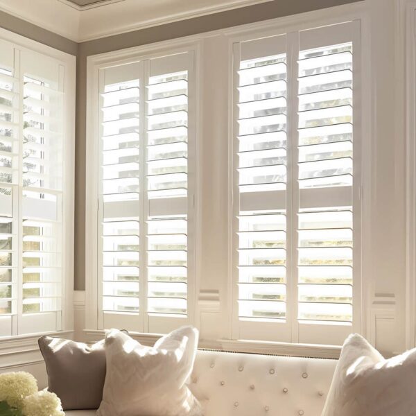 Living room window shutters in Lichfield